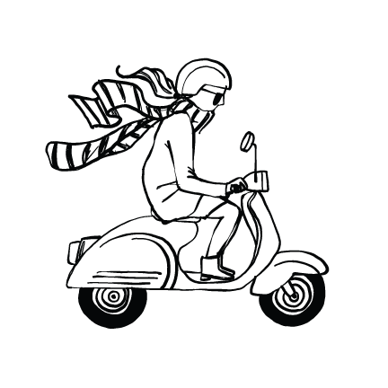 Person on a scooter